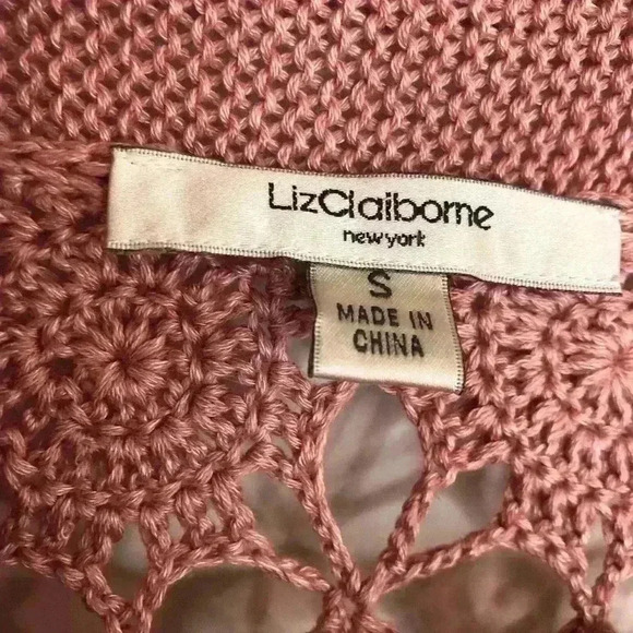 Liz Claiborne Ladies Knit Pink Sweater very soft size Small - Picture 2 of 4